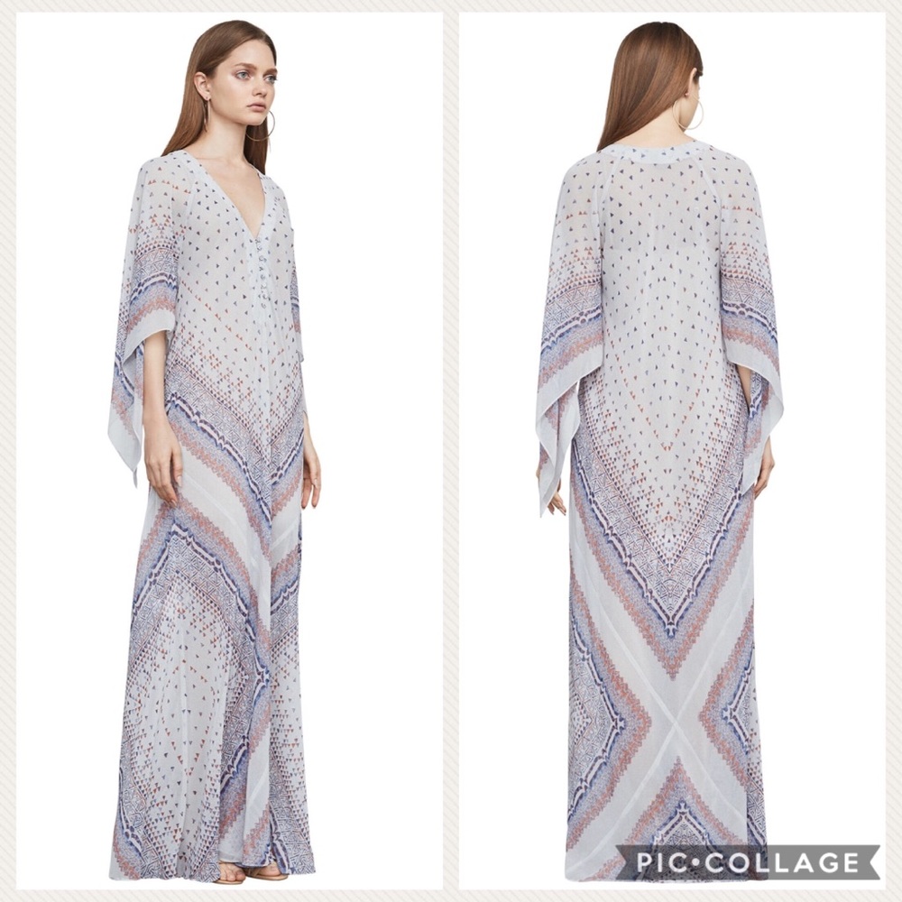 BCBG MaxAzria Izabel Tapestry-Print Gown